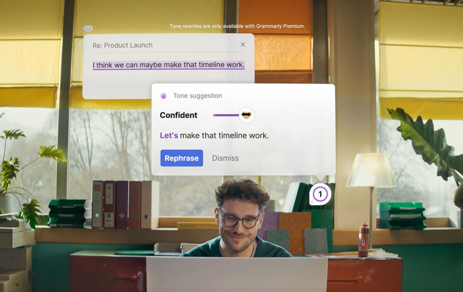 Grammarly ‘Tone’ campaign